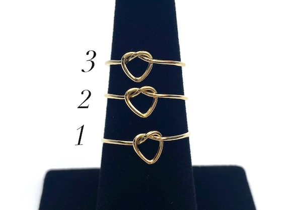 Beautiful 14KGF Single heart Knot , 14K gold filled , Sku #405K1HR8