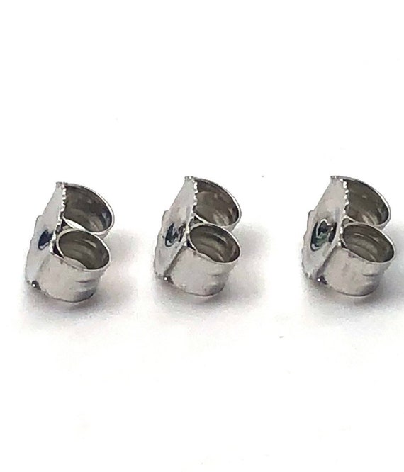 14K solid white gold ear backing, SKU# 12-27-1805
