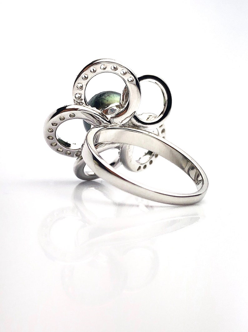 Sterling Silver Pearl Ring Setting Setting only No pearl included. SR01
