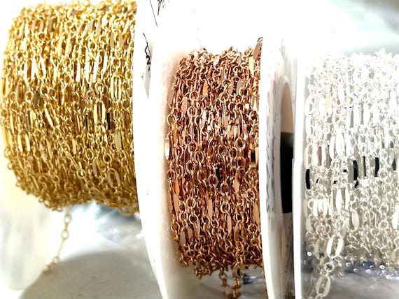 2.3mm (133) L + S Long Dap, Per Foot, 14k Gold Filled, Sterling Silver, 14k Rose Gold Filled