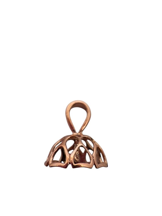 14K gold, rose gold bail , SKU# TP - 132