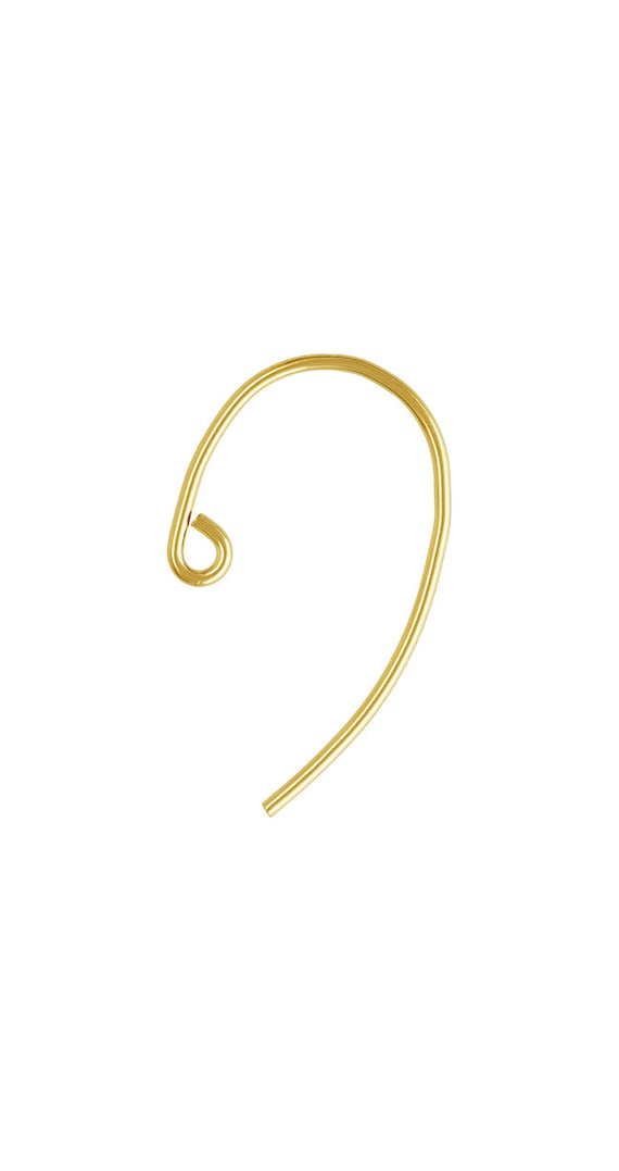 Bass Clef Ear Wire .030" (0.76mm), 14k gold filled. Made in USA. #4006408