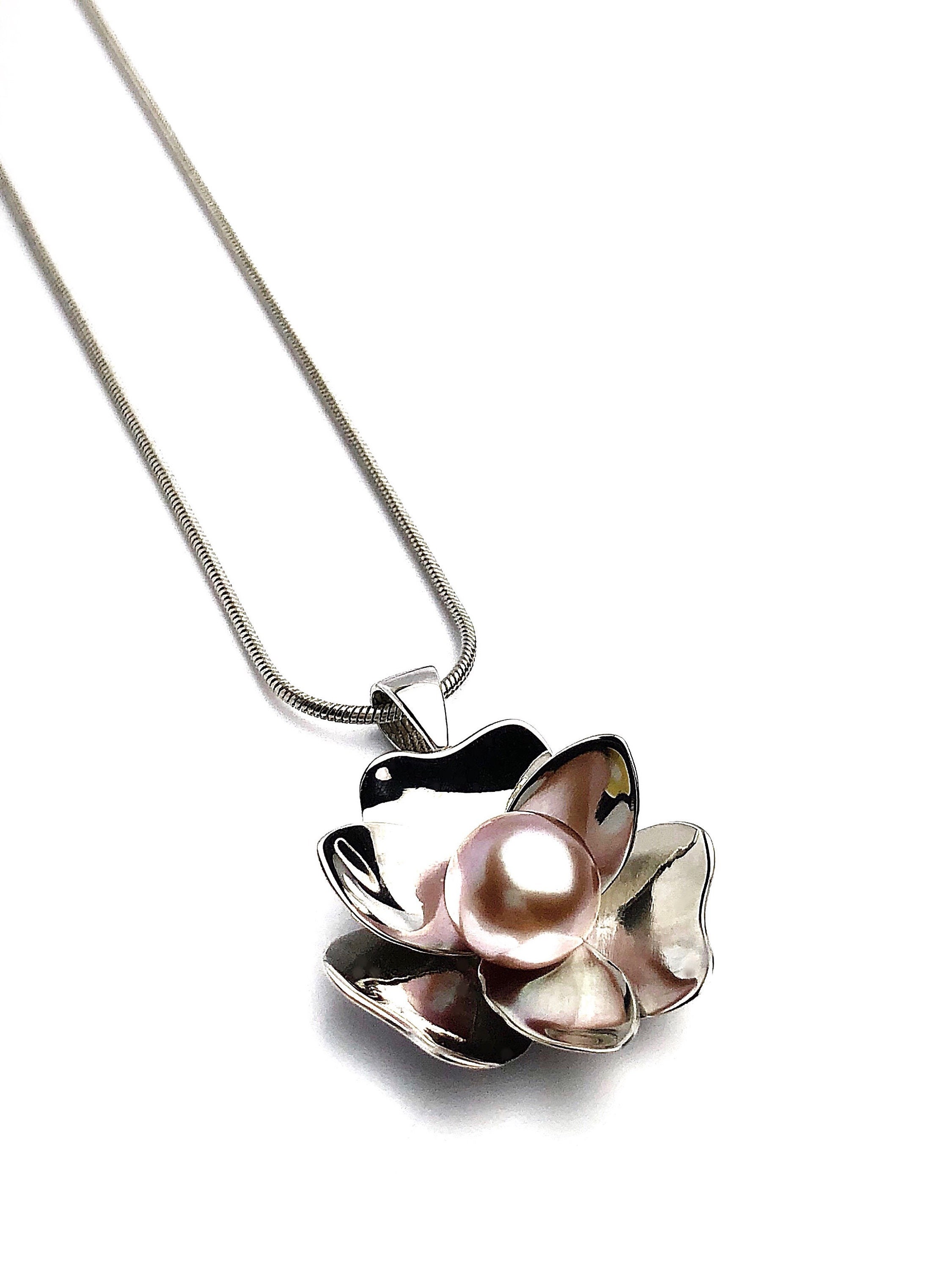 Sterling Silver Pearl Pendant Setting 