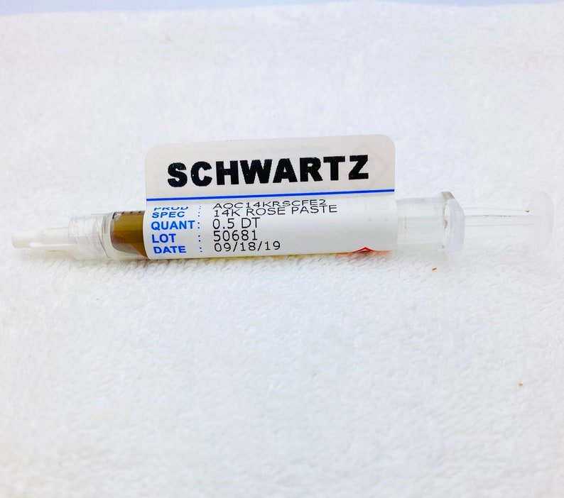 Pink 14k gold solder 14k Gold Solder Paste Soft Etsy