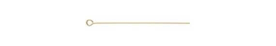 Eyepin 24ga .020x1.5"(0.50x38.1mm), 14k gold filled. Made in USA #4005456
