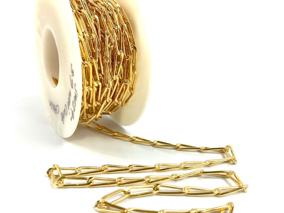 12KGF 3.9mm Elongated Cable Chain, 12KGF, 12K Gold Filled, 12K Gold Fill, 12K Gold, Sku: SM299