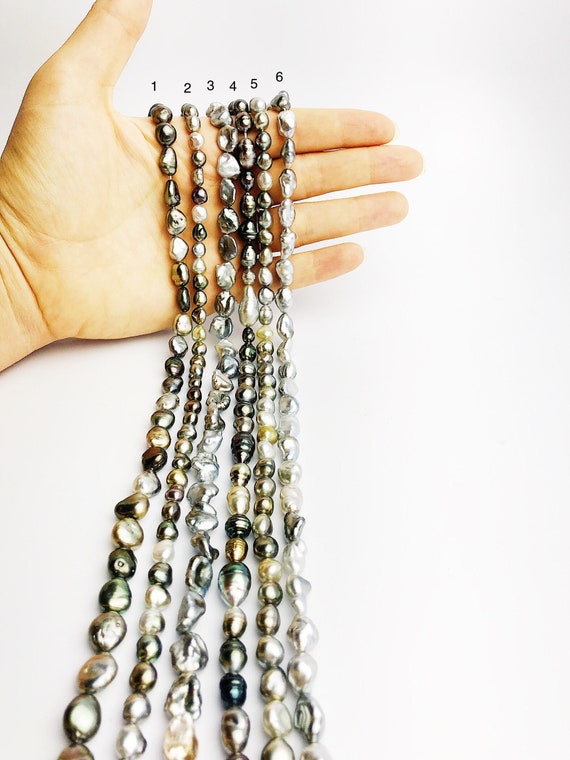 Keshi Tahitian Pearl Strands (335 No. 1-6)