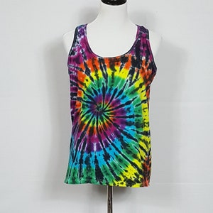 Tie Dye Ladies Softstyle Racerback Tank (Hand Dyed) | Small to 2XL | Ladies Summer | Festival | Rave | Top