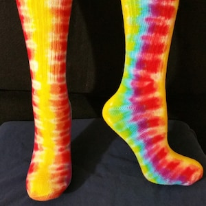 Tie Dye Sock Bamboo Adult Unisex 9-11 or 11-13 hand Dyed - Etsy