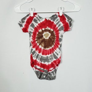 Pick a Size - Baby Buckeye Nut Tie Dye Rainbow Bodysuit