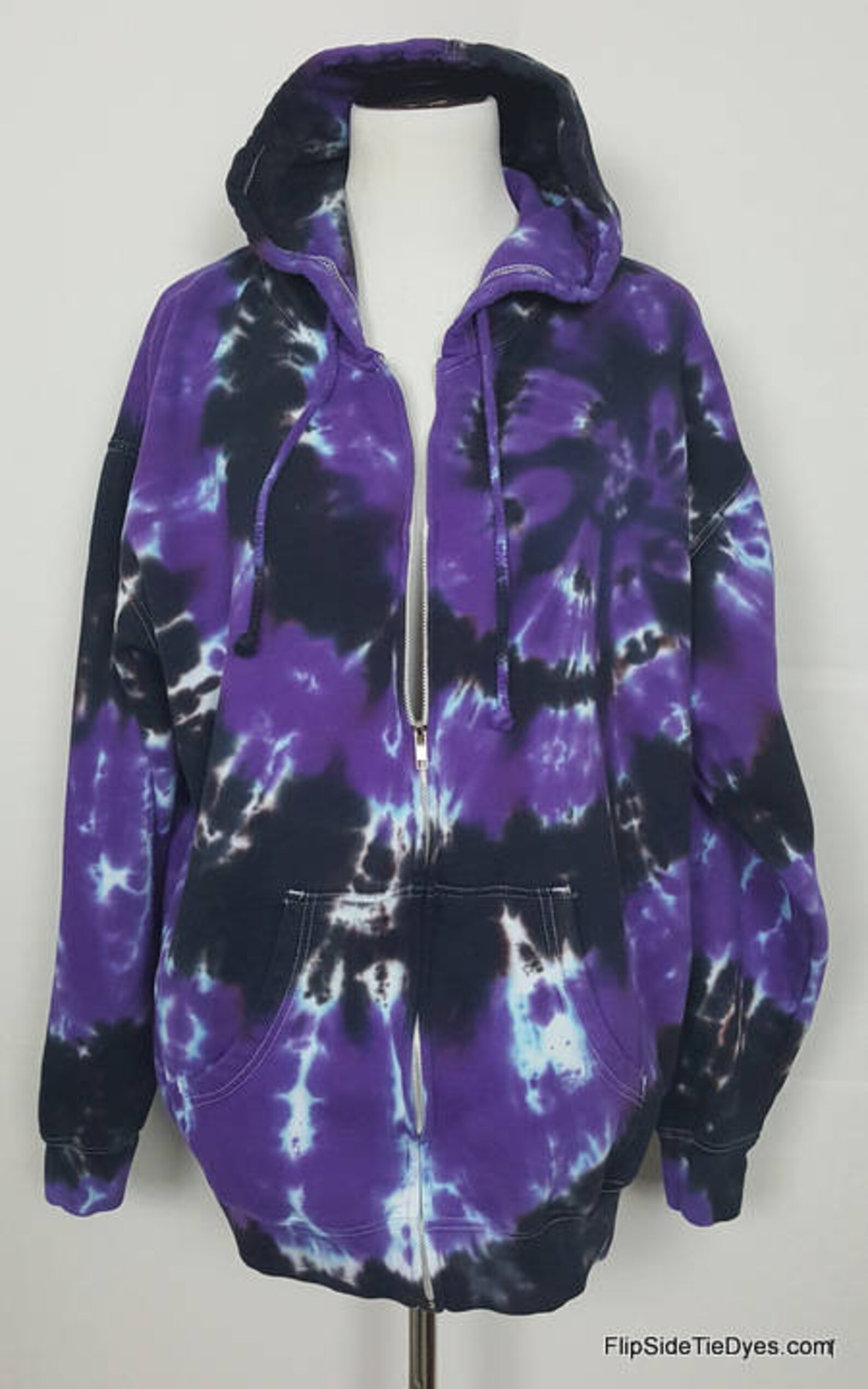 Purple Tie Dye Women's Hoodie