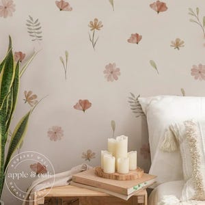 Boho kinderkamer BLOEMEN BLOEM muurstickers | Muurstickers kinderkamer met bloemen | Boho kinderkamer muurstickers | VERWIJDERBARE muurstickers