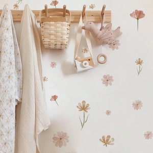 Boho Nursery Floral Flower Nursery Wall Decals