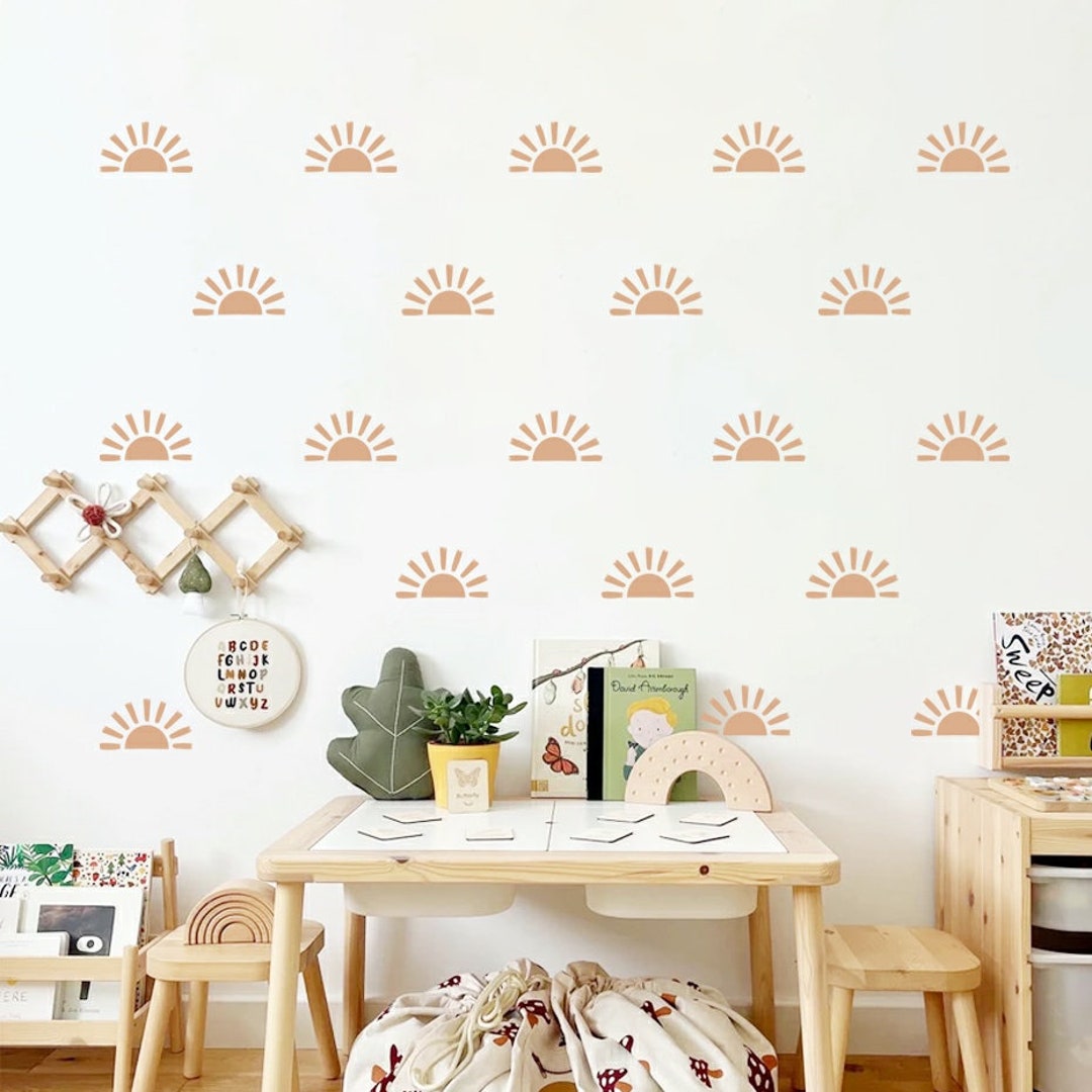 Boho Sun Wall Decals | Boho Nursery Wall Decal Stickers | REMOVEABLE ...