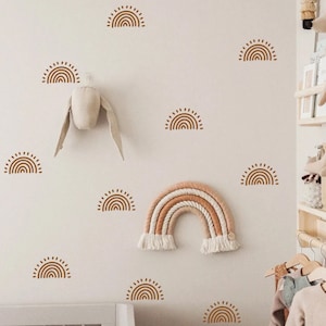 Boho Half Sun Wall Decals | Boho Nursery Wall Decal Stickers ...
