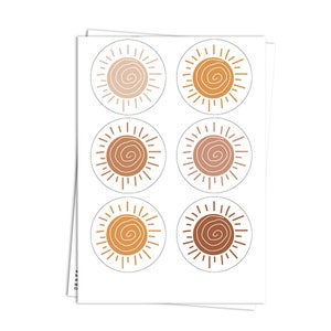 Boho Sun Nursery Wall Decals