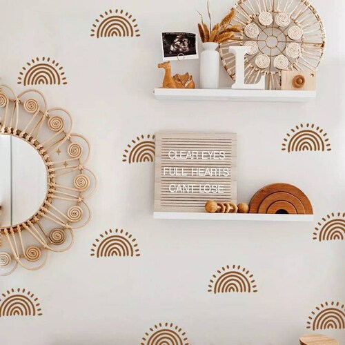Boho Sun Decals Boho Nursery Wall Decal Stickers Etsy Canada