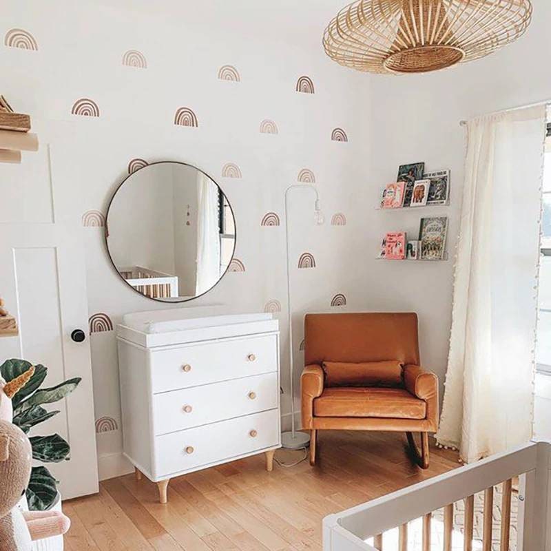 Boho Nursery Rainbow Wall Decals | Boho Nursery Wall Decal Stickers ...