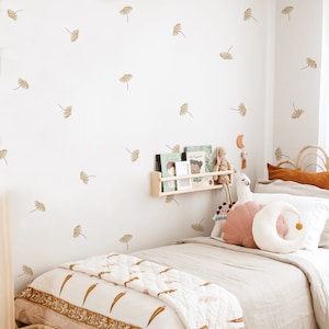 Boho DAISY BLOEM bloemen muur stickers, Boho kwekerij muur sticker sticker, verwisselbare muur sticker sticker, Boho kwekerij decor, kwekerij decor meisje