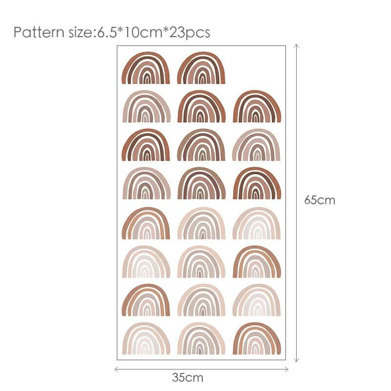 Boho Nursery Rainbow Wall Decals | Boho Nursery Wall Decal Stickers ...