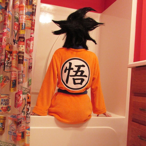 Dragon Ball Z Goku Bath Robe Size Small