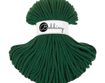 Braided cotton cord for macrame 5mm BOBBINY PREMIUM cotton yarn