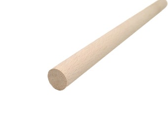 Wooden rod for macrame, stick, profile 30cm, natural