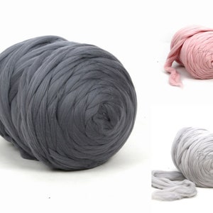 Chunky merino wool yarn, wool tops, pure wool, arm knitting, bulky yarn, DIY, giant knitting. arm knitting,wool xxl ,thick yarn image 7