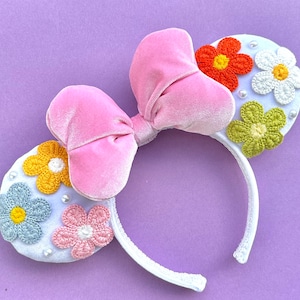 Pink Minnie Flower Ears