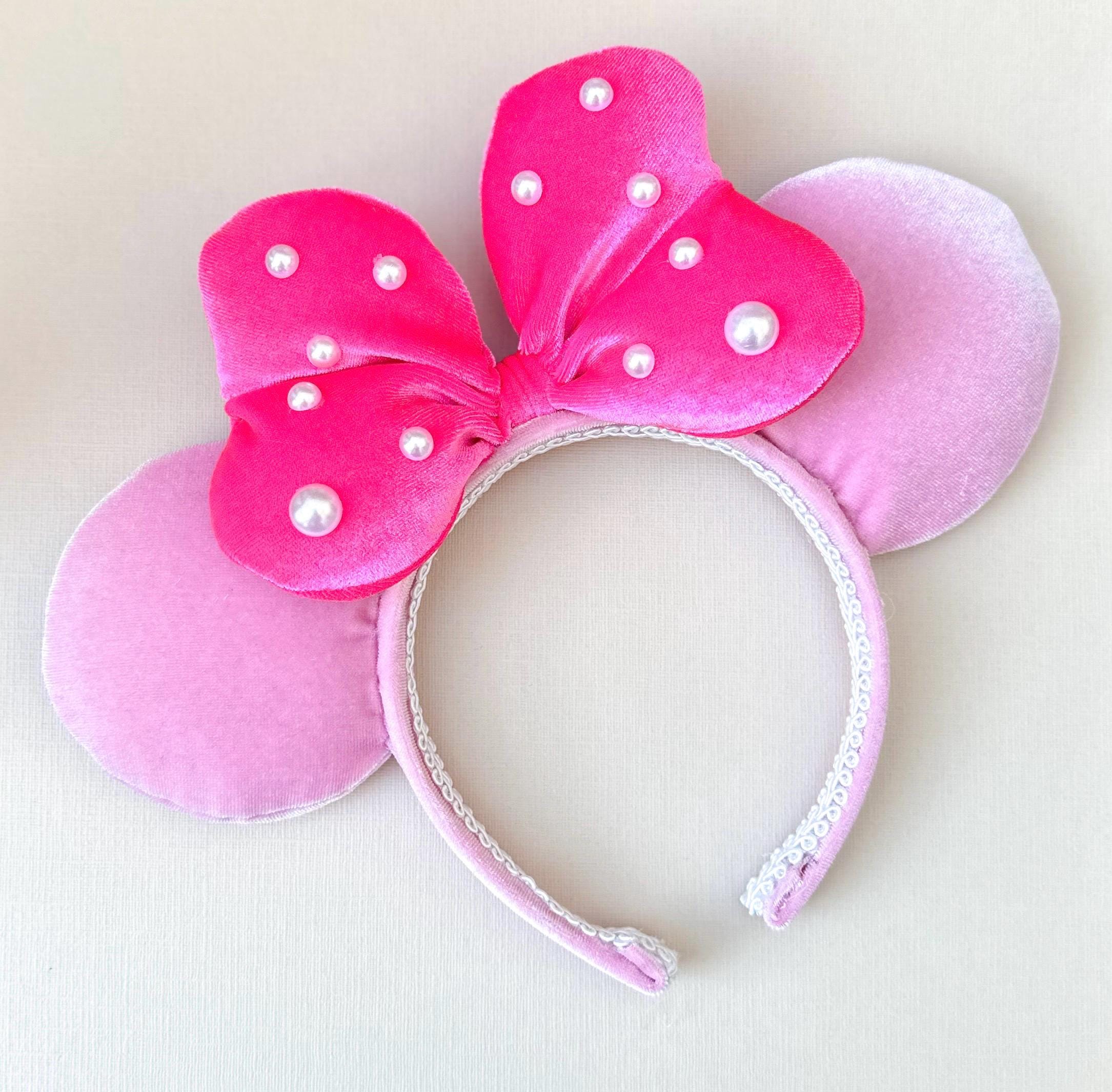 Pink Pearl Minnie Mouse Ears Disney Ears - Etsy display picture 1