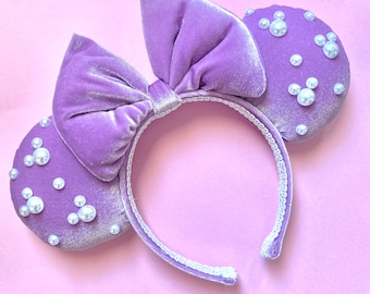 Purple Velvet Minnie Ears