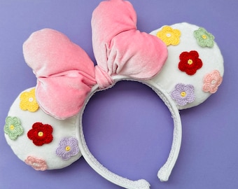 Spring Minnie Mouse Floral Ears