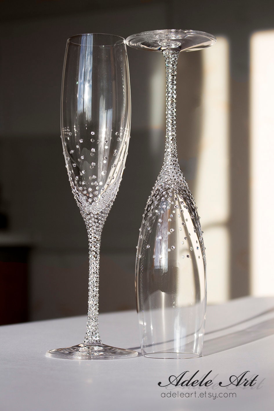 Flûtes de champagne mariage ensemble de 2 verres de mariage Etsy
