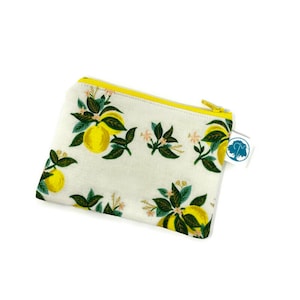 Citrus Lemon Blossom - Geldbörse - Make-up Tasche - Reißverschluss-Täschchen - Kosmetiktasche - Gadget Tasche - Rifle Paper Co