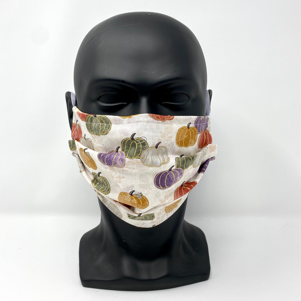 Pumpkin Harvest Mask Fall Face Mask Cotton Mask with Nose Etsy