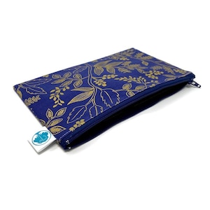 Les Fleur Floral - Pencil Pouch - Makeup Bag - Zipper Pouch - Cosmetic Bag - Zipper Clutch - Pencil Bag - Pencil Case - Gadget Bag - Rifle P