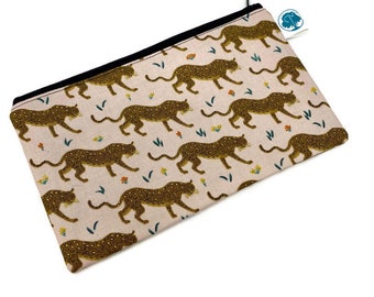 Camont Leopard - Pencil Pouch - Makeup Bag - Zipper Pouch - Cosmetic Bag  - Pencil Bag - Pencil Case - Gadget Bag