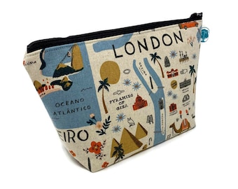 City Map Cosmetic Bag: Rifle Paper Co. Travel Pouch