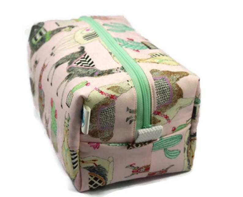 Boxy Bag Cosmetic Bag Dopp Kit Toiletry Bag Travel Bag Makeup Etsy