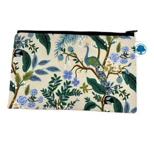 Vintage Garden Peacock - Pencil Pouch - Makeup Bag - Zipper Pouch - Cosmetic Bag - Zipper Clutch - Pencil Bag - Pencil Case - Gadget Bag -