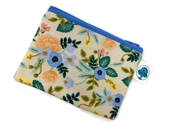 Rifle Paper Co. Floral Coin Purse: Small Zipper Pouch