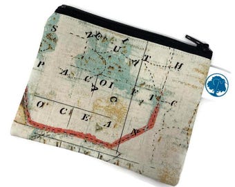World Map Coin Purse: Rifle Paper Co. Zipper Pouch