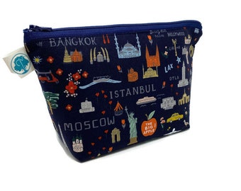 Travel Icons Cosmetic Bag: Rifle Paper Co. Accessory Pouch