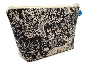 Woodland Cottage Rabbit Cosmetic Bag: Rifle Paper Co. Accessory Pouch
