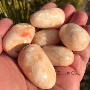 Tumbled Stilbite, Large Stilbite, Crystal Grid, Chakra, Reiki ...