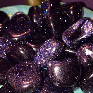 Purple Goldstone Etsy