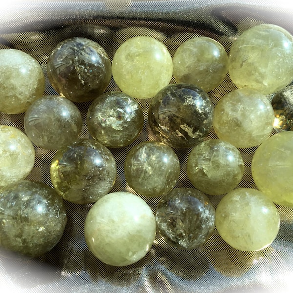 Smoky Citrine Sphere, Full Moon Charged, Chakra, Reiki, Crystal Grid, Sacred Space, Pagan Altar, Magic work!