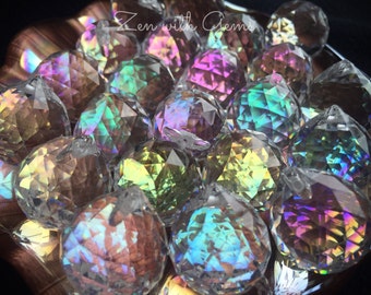 Small Rainbow Sun Catcher, Rainbows in your Windows, Full Moon Charged, Sacred Space, Ritual and Ceremony Work, Glass Rainbow Catcher, Magic