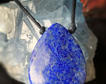 Lapis Lazuli Necklace, Lapis Lazuli Pendant, Third Eye, Egyptian Vibes, Use in Chakra or Reiki work, Crystal Grid, Divination, Meditation!