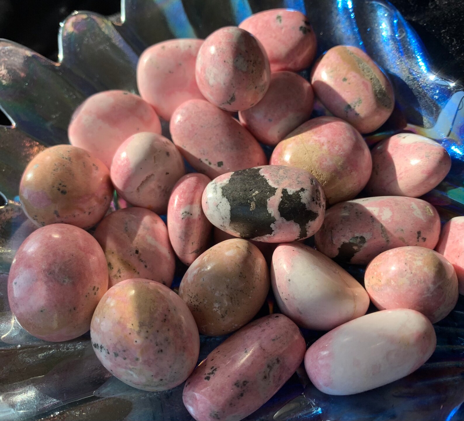 Tumbled Rhodonite, Meditation, Crystal Grid, Chakra, Reiki, Sacred ...